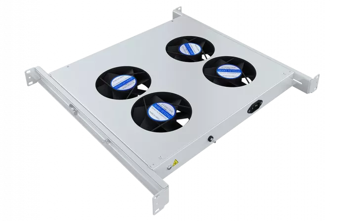 Вентиляторный модуль , 4 вентилятора с цифровым термореле  ВМ-4-19"-Т-2 ССД