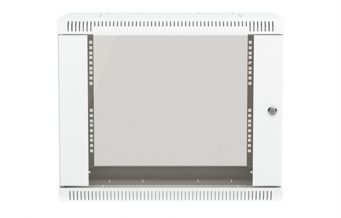 Шкаф телекоммуникационный настенный разборный 19”,18U(600x450), ШТ-НСр-18U-600-450-С дверь стекло ССД