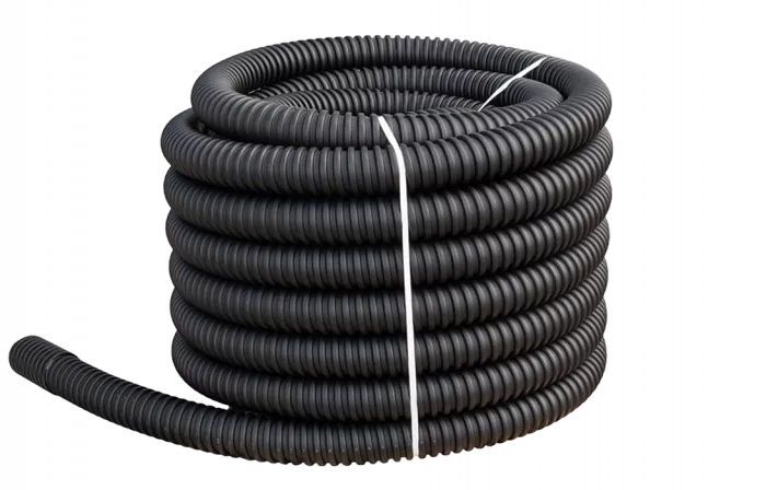 Труба ССД-Пайп Электро НГ, OD=110 мм, 1100N, SN22, с протяжкой (бухта 52 м) Труба полимерная жёсткая гофрированная спиральная не распространяющая горение