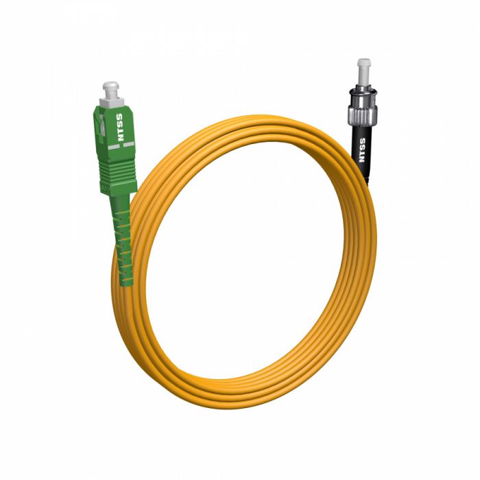 Шнур оптический NTSS spc SC/APC-ST/UPC 9/125 3.0мм 10м LSZH (патч-корд)