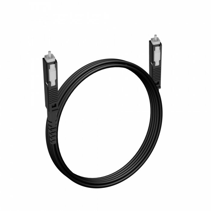 Шнур оптический NTSS spc MU/UPC-MU/UPC 9/125 2.0мм 3м черный LSZH (патч-корд)