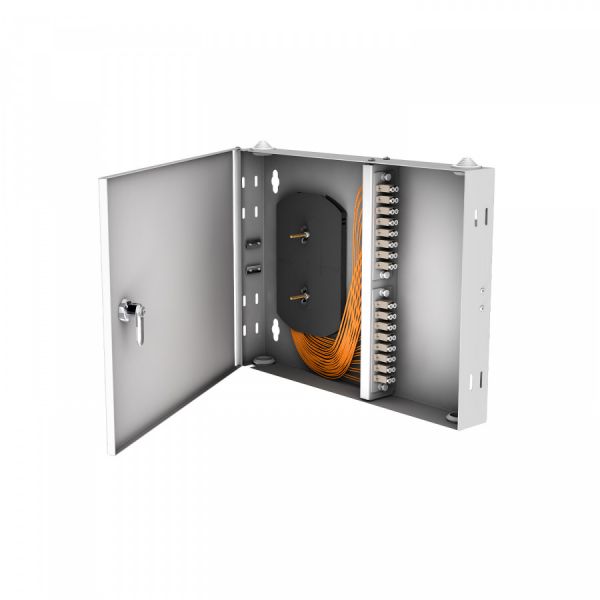 Кросс настенный NTSS PREMIUM, предсобранный, 10 портов LC/UPC duplex, 50/125 мкм