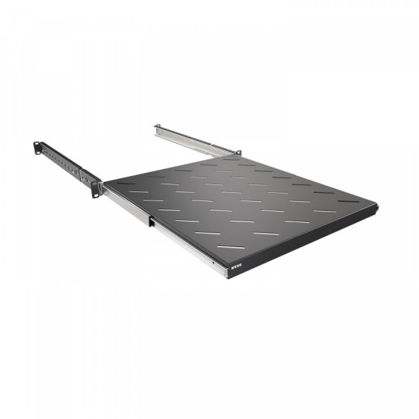 Полка выдвижная NTSS глубина 500мм, крепление 19 1U, для шкафов глубиной 800мм, черный RAL 9005