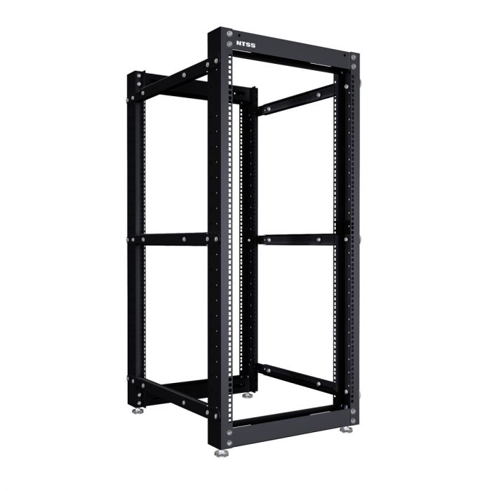 Стойка серверная NTSS OR двухрамная 24U 600-1000мм, комплект ножек, черный RAL 9005