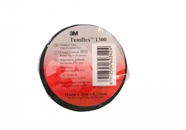7100080340 Temflex 1300, универсальная изоляционная лента, 19мм х 20м х 0,13мм