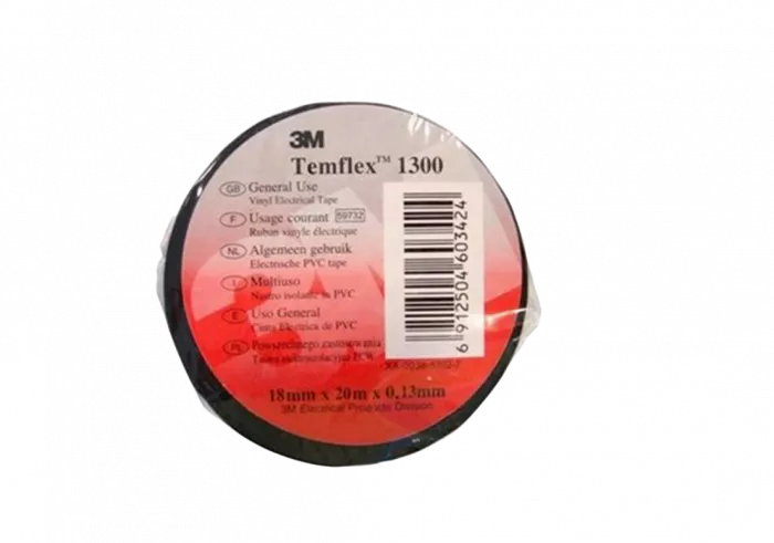 7100080340 Temflex 1300, универсальная изоляционная лента, 19мм х 20м х 0,13мм