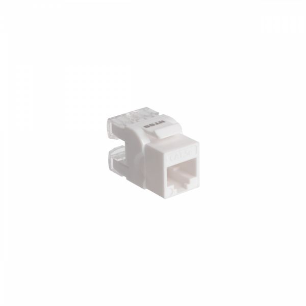 Розеточный модуль Keystone NTSS UTP RJ45 cat.5e, 180 градусов, белый