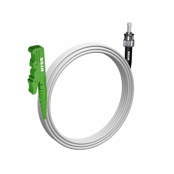 Шнур оптический NTSS spc E2000/APC-ST/UPC 9/125 G.657A1 3.0мм 5м LSZH (патч-корд)