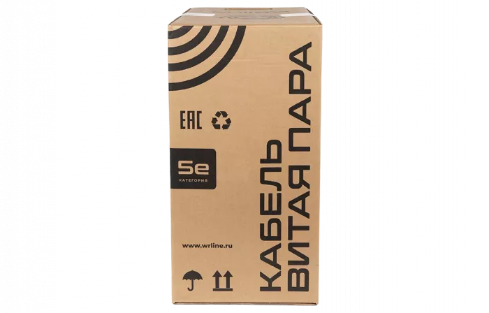 WRline WR-FTP-4P-C5E-LSZH-GY Кабель витая пара, экранированный F/UTP, категория 5e, 4 пары (0,50 мм), одножильный, внутренний, LSZH, нг(A)-HF, серый, 305 м