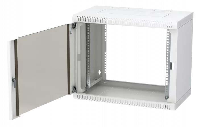Шкаф телекоммуникационный настенный разборный 19”,12U(600x450), ШТ-НСр-12U-600-450-С дверь стекло ССД