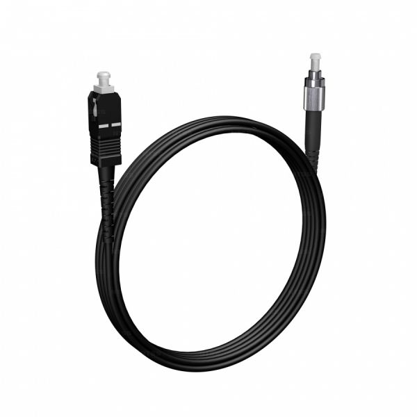 Шнур оптический NTSS PREMIUM spc SC/APC-FC/APC 9/125 3.0мм 3м черный LSZH (патч-корд)