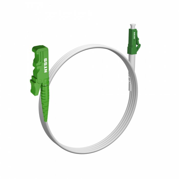 Шнур оптический NTSS spc E2000/APC-LC/APC 9/125 G.657A1 3.0мм 1м LSZH (патч-корд)