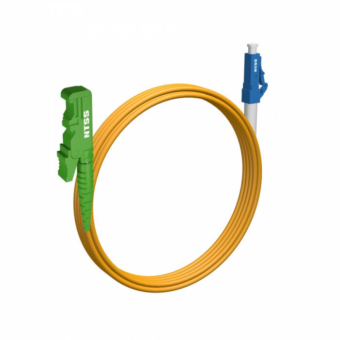 Шнур оптический NTSS spc E2000/APC-LC/UPC 9/125 3.0мм 4м LSZH (патч-корд)