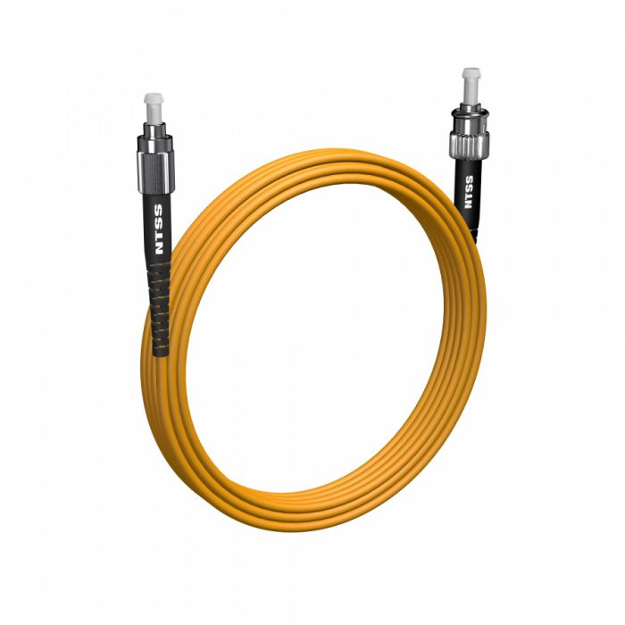 Шнур оптический NTSS spc FC/UPC-ST/UPC 9/125 3.0мм 5м LSZH (патч-корд)