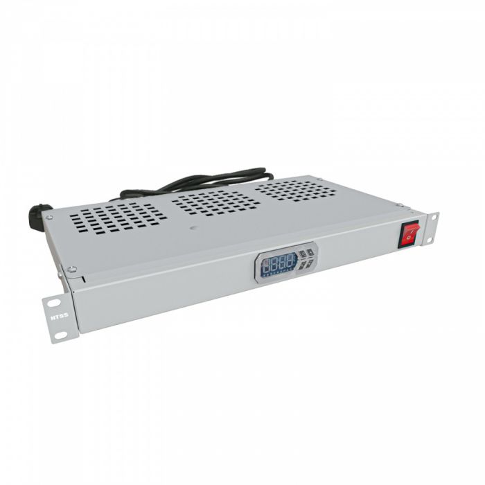 Модуль вентиляторный NTSS крепление на 19 1U, 3 элемента, электронный термоконтроллер, цифровой термодатчик, серый RAL 7035