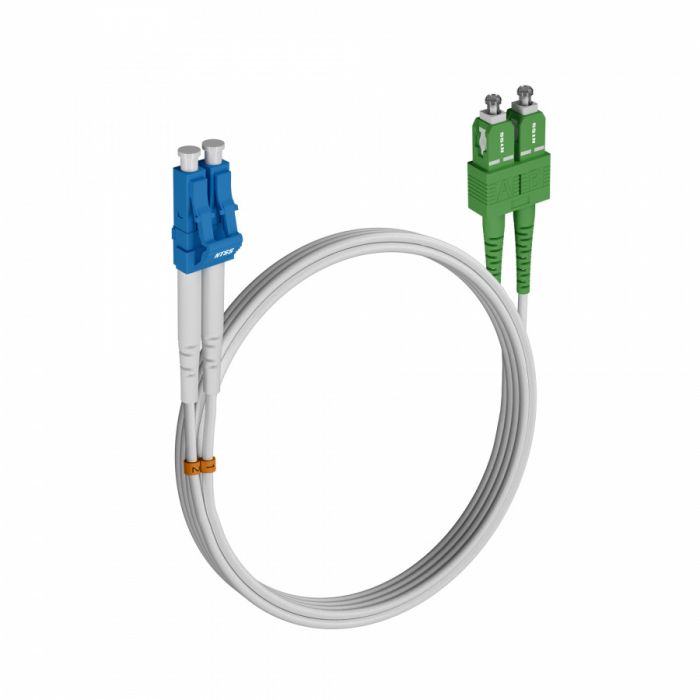 Шнур оптический NTSS dpc LC/UPC-SC/APC 9/125 G.657A2 3.0мм 3м LSZH (патч-корд)