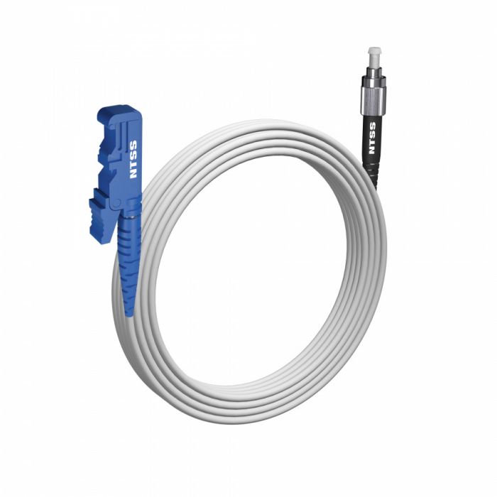 Шнур оптический NTSS spc E2000/UPC-FC/UPC 9/125 G.657A1 3.0мм 5м LSZH (патч-корд)