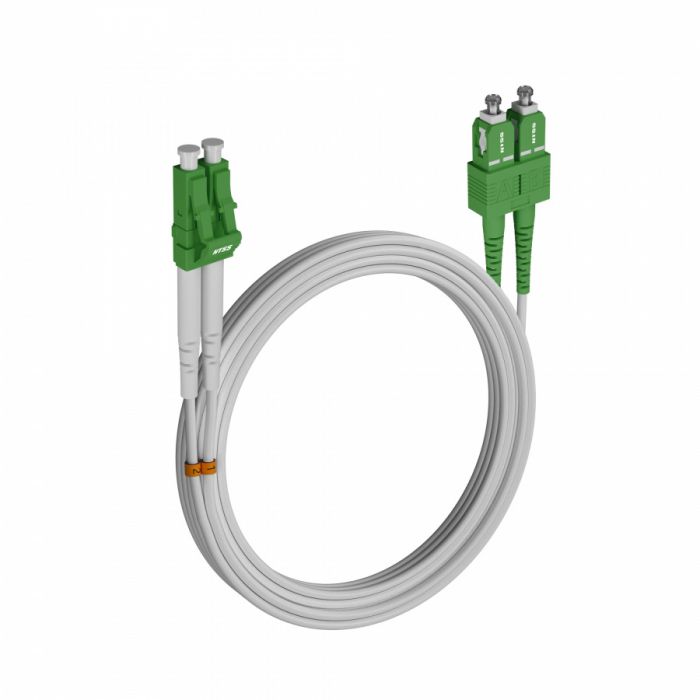 Шнур оптический NTSS PREMIUM dpc LC/APC-SC/APC 9/125 G.657A1 3.0мм 15м LSZH (патч-корд)