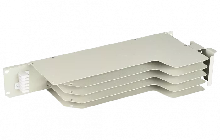 Блок кроссовый 19" 2U на 4 модуля П КБ4-П ВОКС-ФП (корпус)