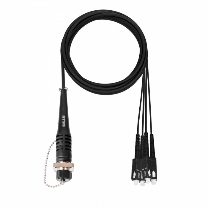 Сборка кабельная 4 волокна, SC/UPC-ODC/Socket 50/125мкм, вывод 0.3м, буфер 3мм, длина 1м