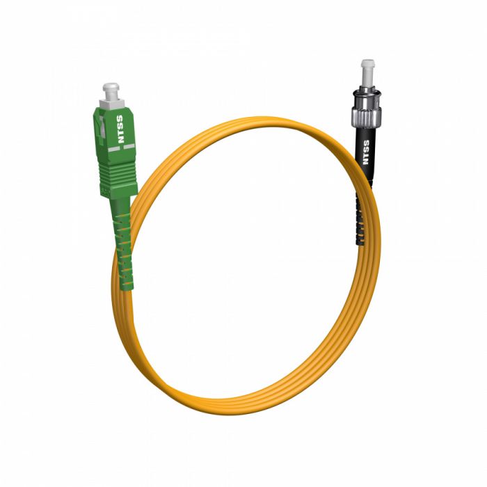 Шнур оптический NTSS spc SC/APC-ST/UPC 9/125 2.0мм 1м LSZH (патч-корд)
