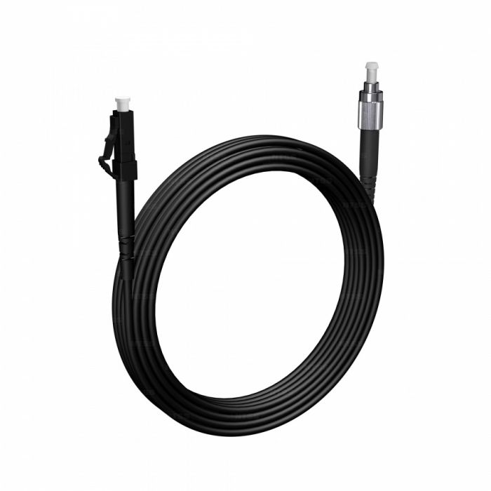 Шнур оптический NTSS spc LC/UPC-FC/UPC 9/125 3.0мм 20м черный LSZH (патч-корд)