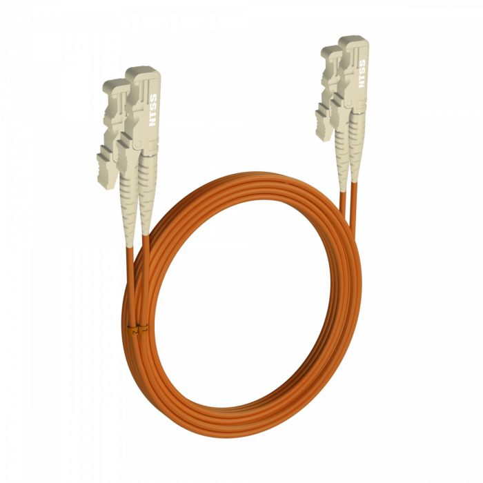 Шнур оптический NTSS dpc E2000/UPC-E2000/UPC 62.5/125 3.0мм 25м LSZH (патч-корд)