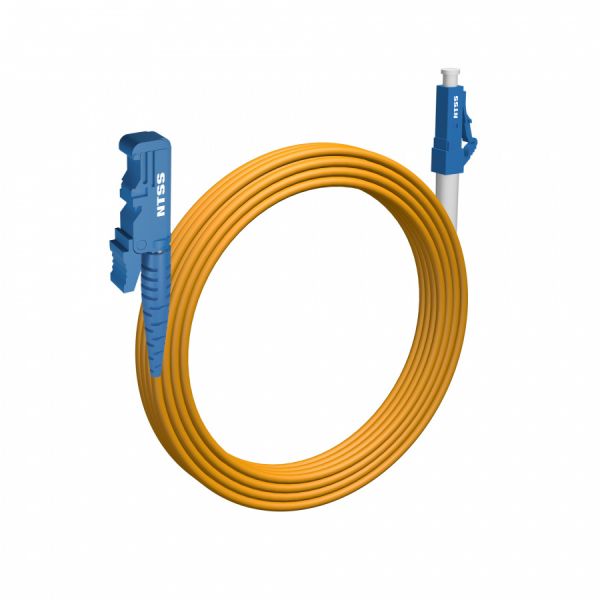Шнур оптический NTSS spc E2000/UPC-LC/UPC 9/125 3.0мм 15м LSZH (патч-корд)