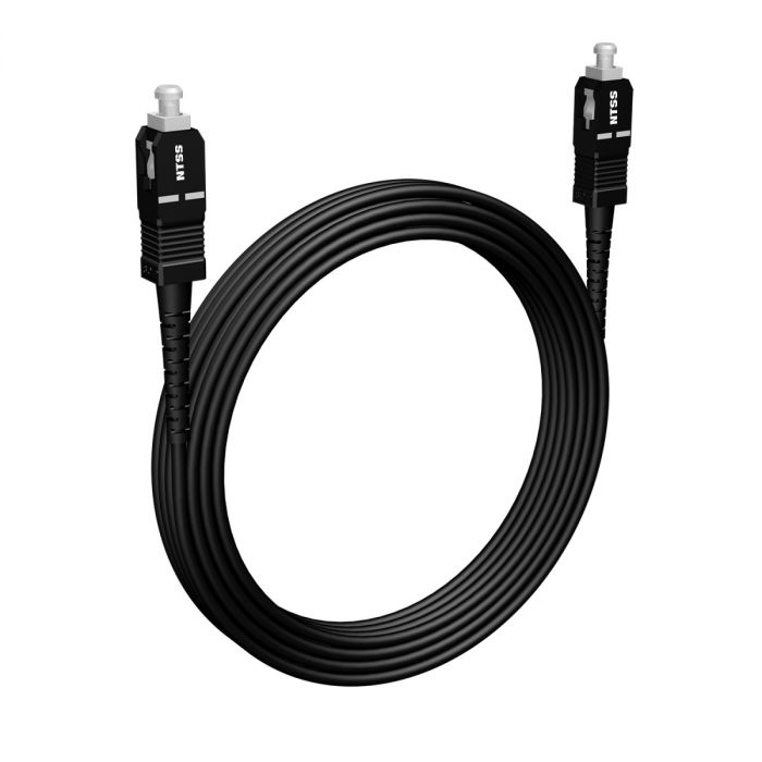 Шнур оптический NTSS PREMIUM spc SC/APC-SC/APC 9/125 3.0мм 15м черный LSZH (патч-корд)