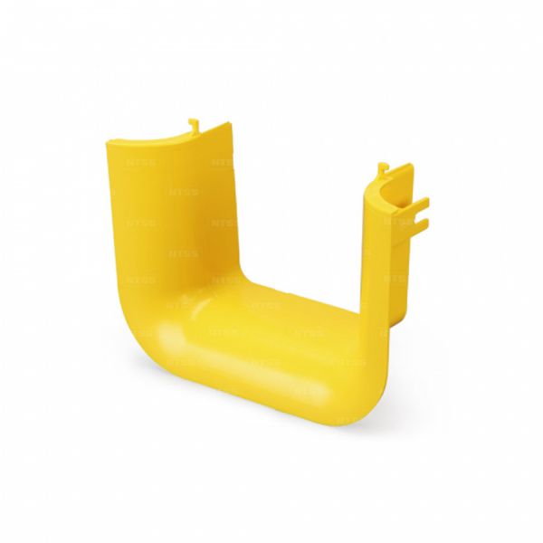 Выход-воронка из горизонтального лотка NTSS 240*100 мм, желтая