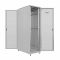 Шкаф напольный универсальный серверный NTSS R 22U 600х1000мм, 4 профиля 19, двери перфорированная и перфорированная, боковые стенки съемные, регулируемые опоры, разобранный, серый RAL 7035