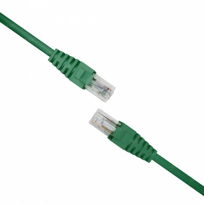 Патч-корд NTSS 2хRJ45/8P8C, T568B UTP 5e кат. литой 20 метров, LSZH, зеленый