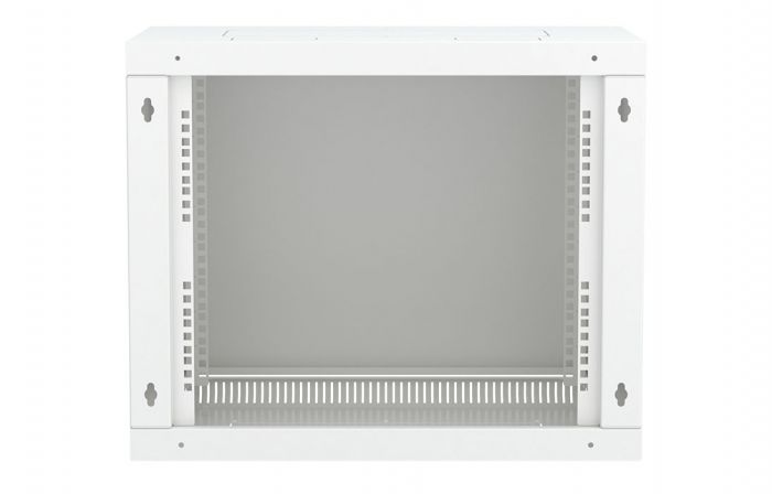 Шкаф телекоммуникационный настенный разборный 19”,9U(600x350), ШТ-НСр-9U-600-350-М дверь металл ССД