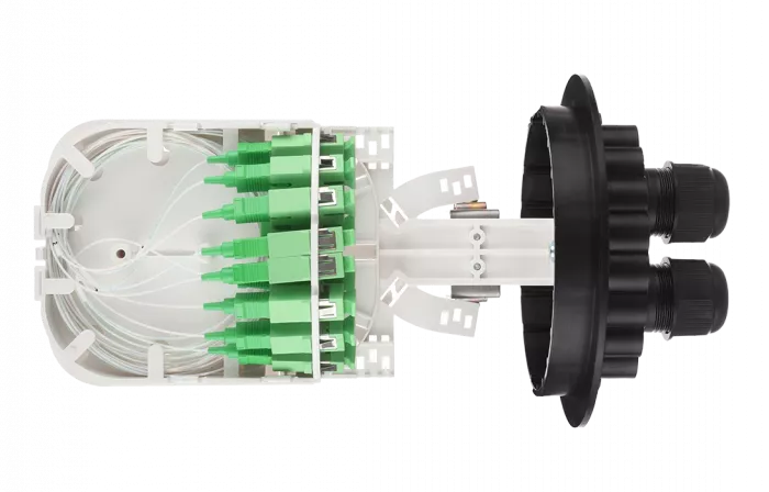 Муфта-кросс МКО-С7/СМ4-1PLC8-SC/APC-10SC-10SC/APC-1SC/APC  ССД
