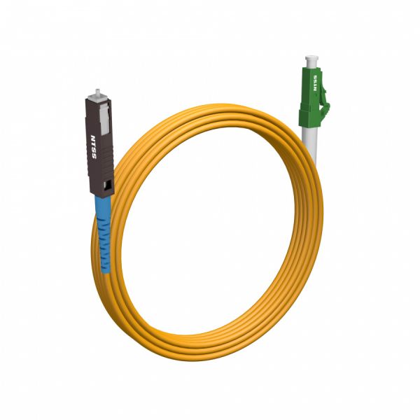Шнур оптический NTSS spc MU/UPC-LC/APC 9/125 2.0мм 5м LSZH (патч-корд)