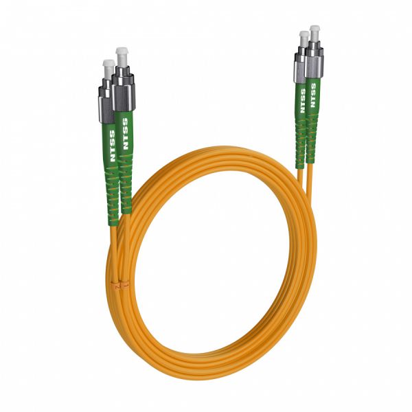 Шнур оптический NTSS dpc FC/APC-FC/APC 9/125 3.0мм 25м LSZH (патч-корд)