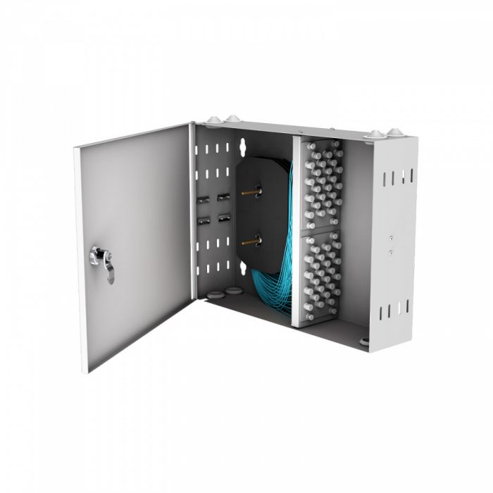 Кросс настенный NTSS PREMIUM, предсобранный, 20 портов FC/UPC, 50/125 мкм OM3