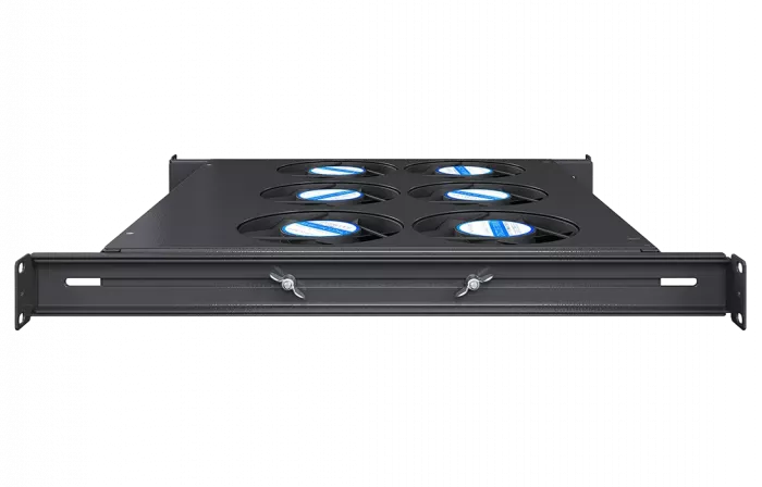 Вентиляторный модуль , 6 вентиляторов с цифровым термореле ВМ-6-19"-Т-2-Ч черный ССД