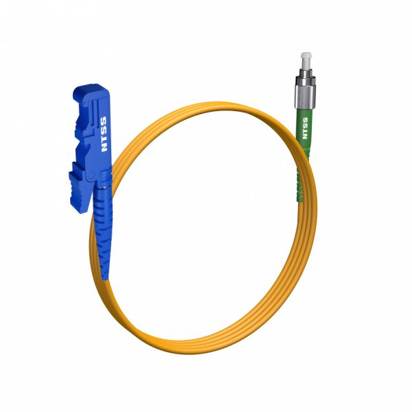 Шнур оптический NTSS spc E2000/UPC-FC/APC 9/125 3.0мм 1м LSZH (патч-корд)