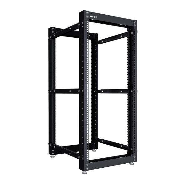 Стойка серверная NTSS OR двухрамная 42U 600-1000мм, комплект ножек, черный RAL 9005