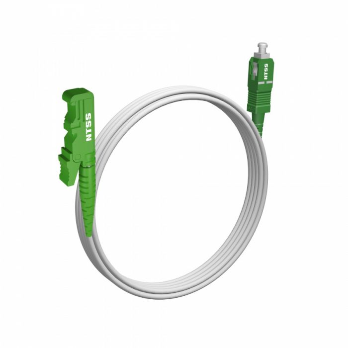 Шнур оптический NTSS spc E2000/APC-SC/APC 9/125 G.657A1 3.0мм 3м LSZH (патч-корд)