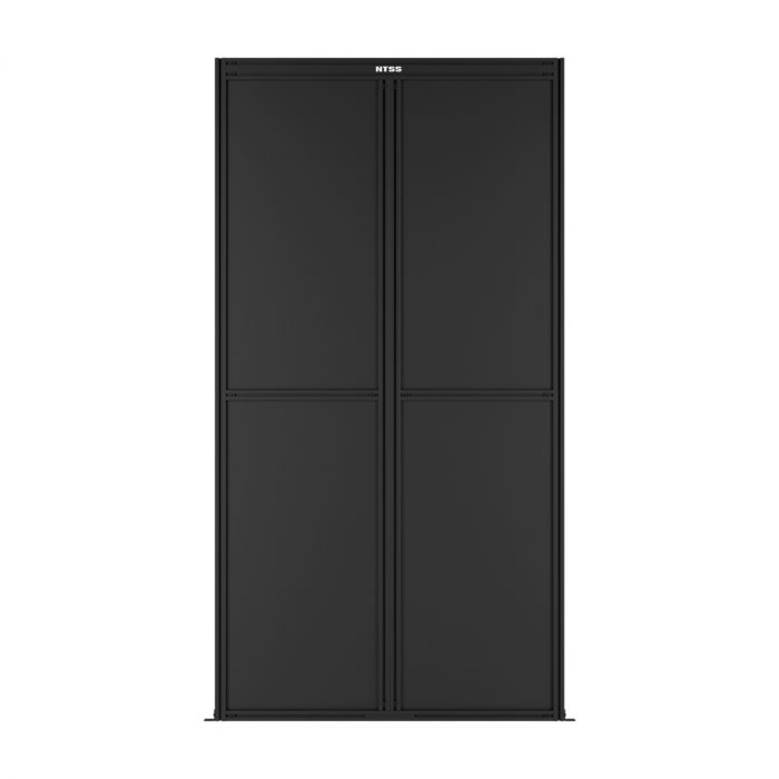 Заглушка торцевая системы изоляции NTSS,48U, глухая, для коридора шириной 1200 мм, RAL 9005 чёрный