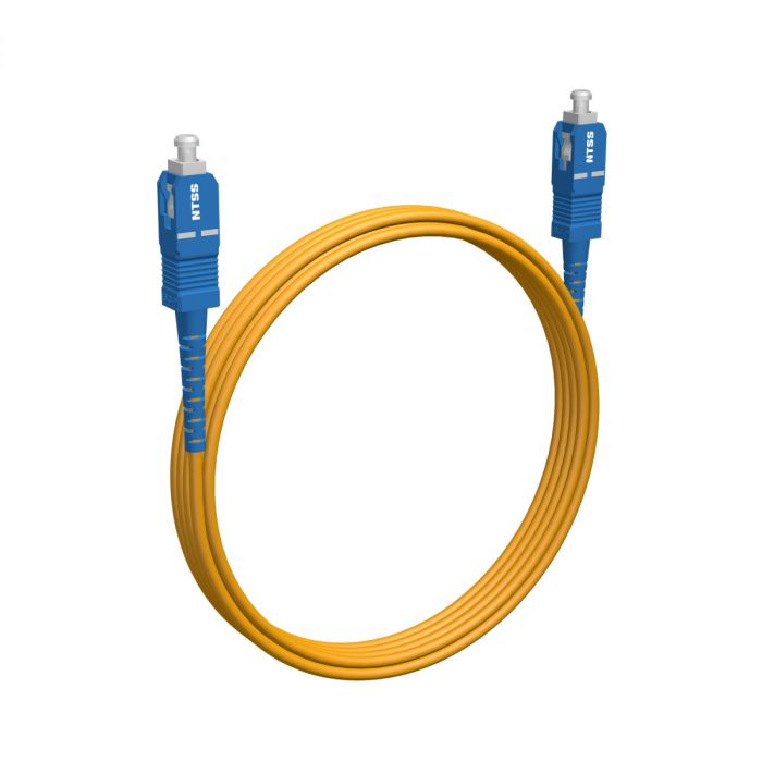 Армированный шнур оптический NTSS spc SC/UPC-SC/UPC 9/125 3.0мм 3м LSZH (патч-корд)
