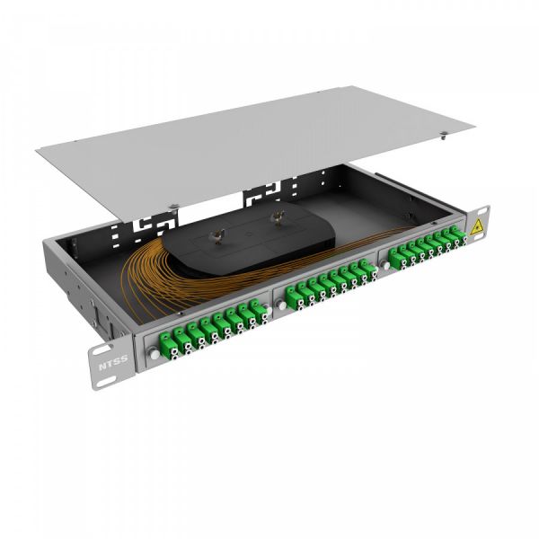 Кросс 19" NTSS PREMIUM, предсобранный 1U, 10 портов LC/APC duplex, 9/125 мкм