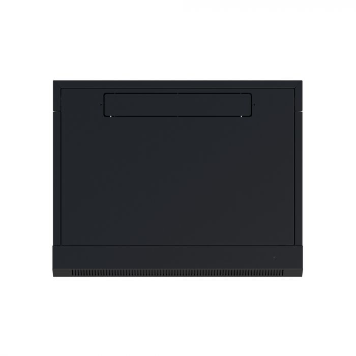 Шкаф настенный телекоммуникационный NTSS W 18U 600х600х964мм, 2 профиля 19, дверь стеклянная, боковые стенки съемные, задняя стенка, разобранный, черный RAL 9005