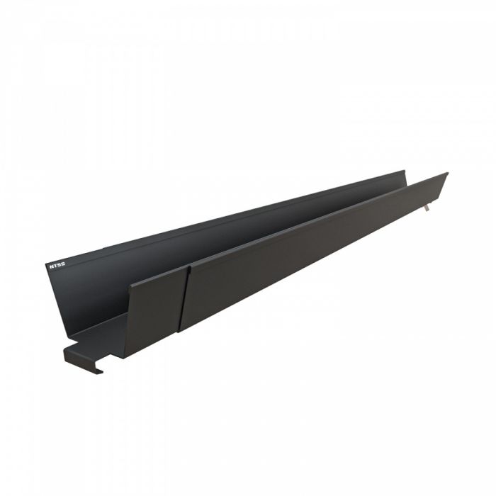 Горизонтальный боковой раздвижной канал для шкафов серии DS шириной 750 и 800мм, регулируемая глубина 700-1000ммм, 55х55мм, черный RAL 9005