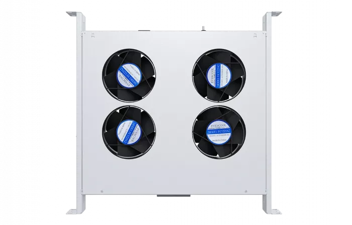 Вентиляторный модуль , 4 вентилятора с цифровым термореле  ВМ-4-19"-Т-2 ССД