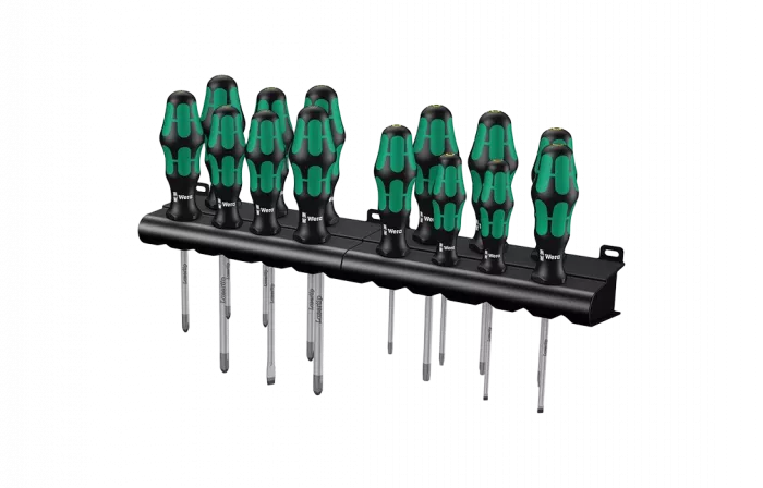 WE-105630	Kraftform Big Pack 300 набор отвёрток с двумя подставками, 14 пр., PH 1/2/3, PZ 1/2/3, TX 10/15/20/25/30, SL 3.5/4/6.5
