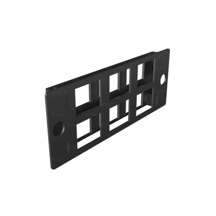 Сменная планка NTSS STANDART для установки 6 keystone модулей для оптического кросса MTP/MPO