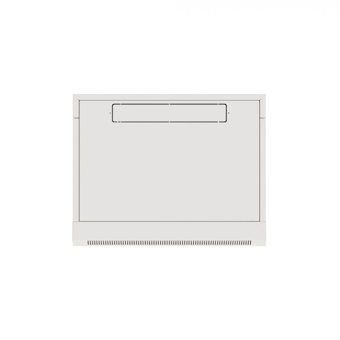 Шкаф настенный телекоммуникационный NTSS W 6U 600х600х370мм, 2 профиля 19, дверь стеклянная, боковые стенки съемные, задняя стенка, разобранный, серый RAL 7035